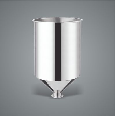 अच्छी कीमत Small Stainless Steel Conical Hopper , Silver Milk Hopper 20L ऑनलाइन