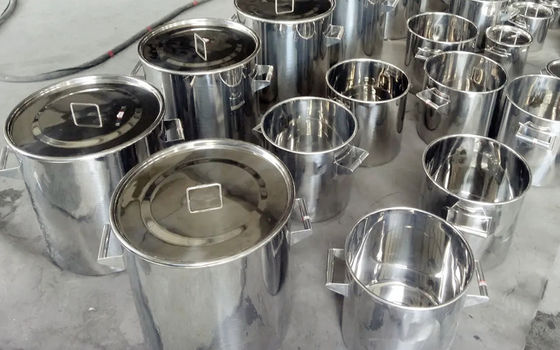 अच्छी कीमत 316L Stainless Steel Milking Machine Bucket Drum 5L Capacity Mirror Polish ऑनलाइन