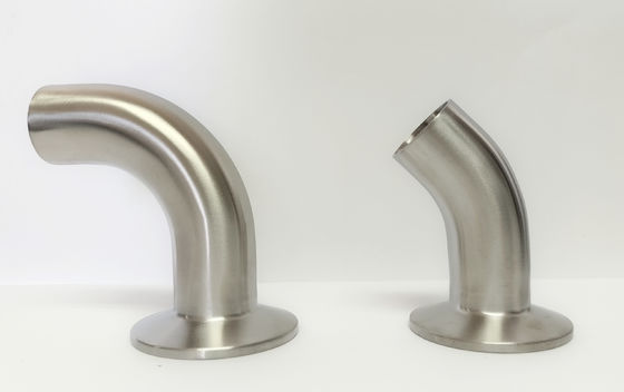 अच्छी कीमत Sanitary Stainless Steel 90 Degree Elbow , Butt Weld Stainless Steel Ferrule Clamp ऑनलाइन