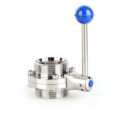 अच्छी कीमत Butterfly Type Stainless Steel Valves Manual External Thread DIN Standard ऑनलाइन