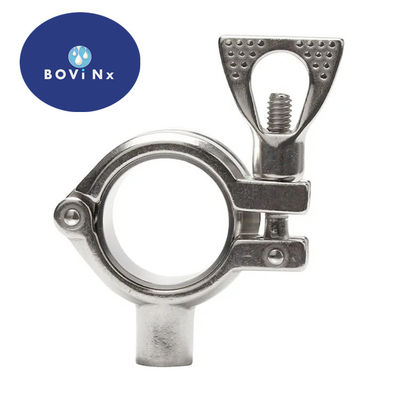 अच्छी कीमत Food Grade  Sanitary 304 Stainless Steel Pipe Fittings Feruule Single Pin Clamp ऑनलाइन
