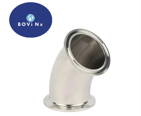 अच्छी कीमत Clamped Stainless Steel 304l Pipe Fittings , 45 Degree Short Bend Elbow ऑनलाइन